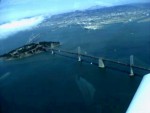 Flying over the Bay Area, California